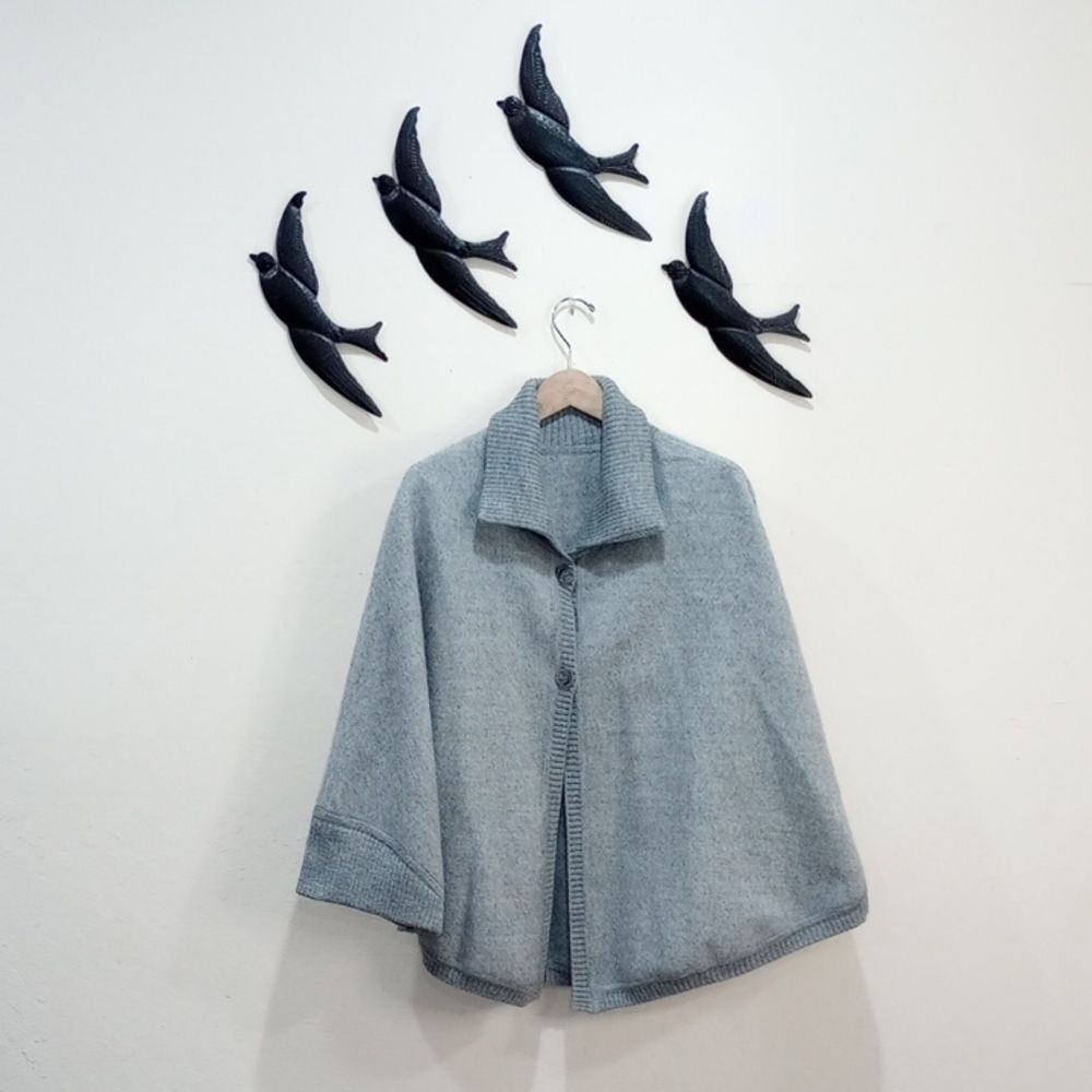Button Front Cape by Alpaca Imports-By-DL - OS - Vintage